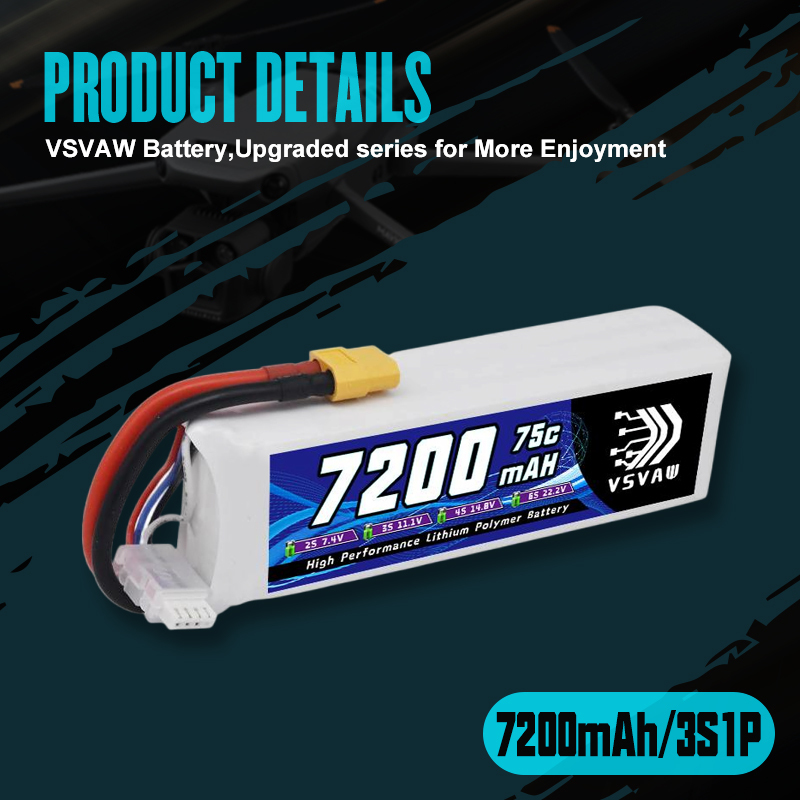 VSVAW 3S Lipo Battery 11.1V 72 - Drone Rc Truck 评论和价格