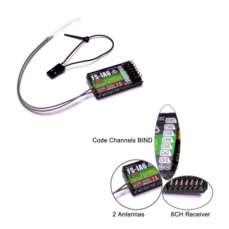 Flysky FS-IA6 Receiver 6CH Dua - Drone Rc Racing 评论和价格
