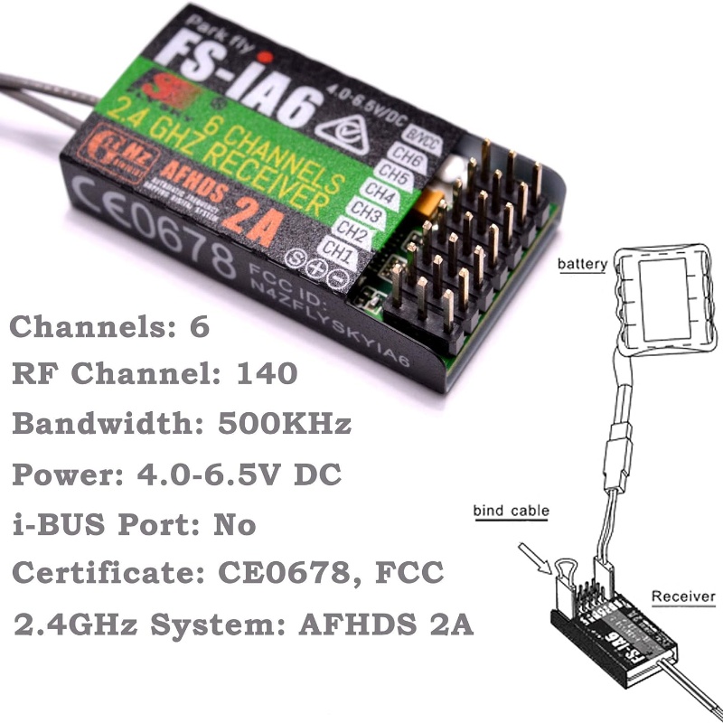 Flysky FS-IA6 Receiver 6CH Dua - Drone Rc Racing 评论和价格