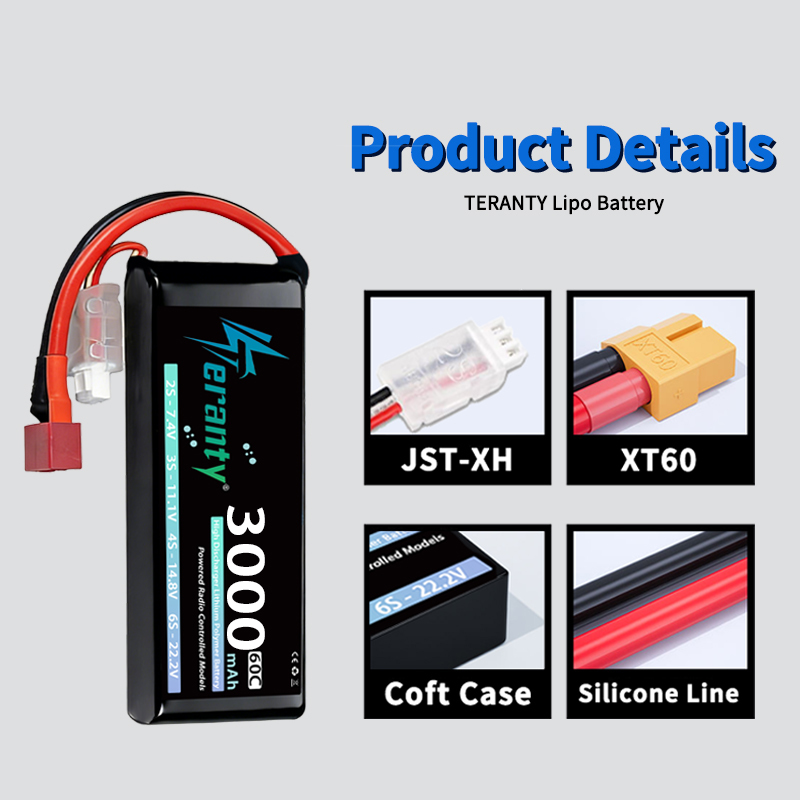 TERANTY 2S 3000mAh Lipo Batter - Drone Rc Truck 评论和价格