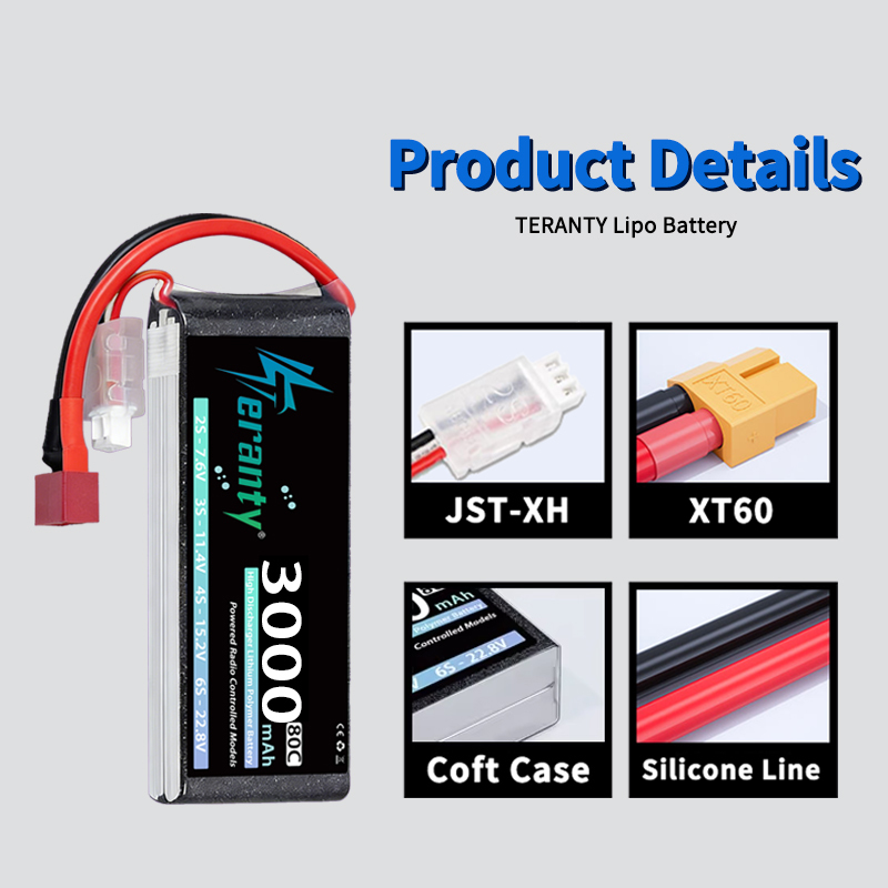 TERANTY 2S 3000mAh Lipo Batter - Drone Rc Truck 评论和价格