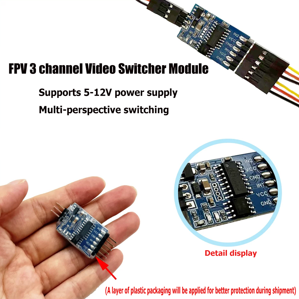 5.8G 3 Channel Video Switcher  - Rc Motor Drone 评论和价格