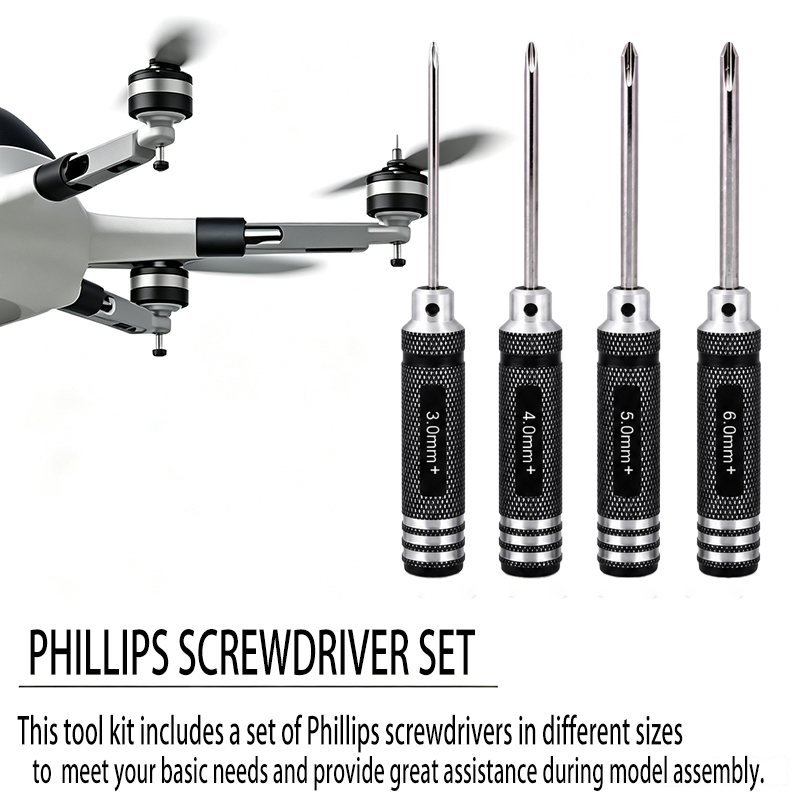4Pcs 3/4/5/6mm Flathead And Ph - Drone Rc Truck 评论和价格