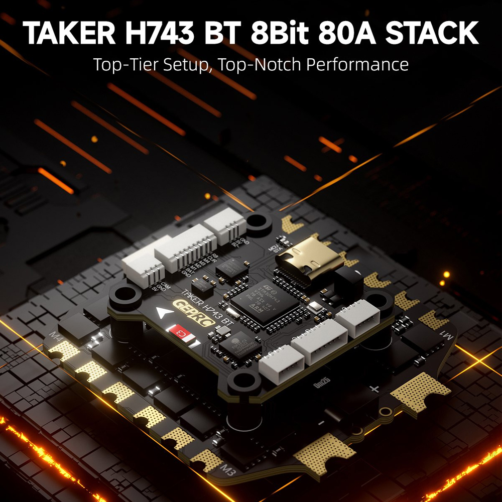 GEPRC TAKER H743 BT 8Bit 80A S - Analog Fpv Transmitter 评论和价格