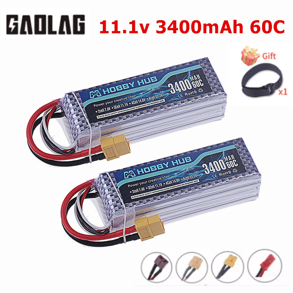 3S Lipo Battery 11.1V 3400mAh  - Drone Rc Truck 评论和价格