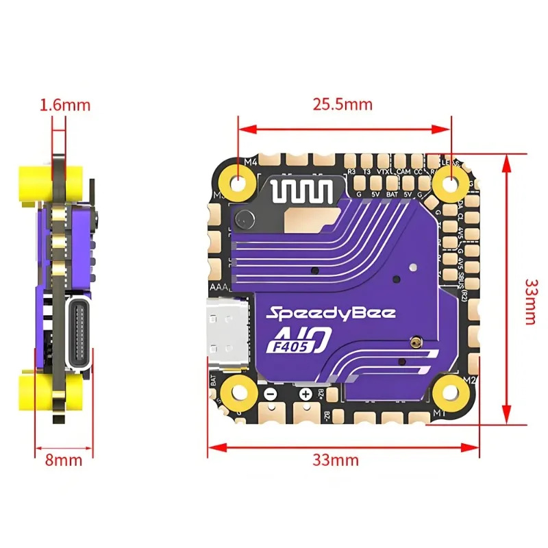SpeedyBee F405 AIO Flight Cont - Drone Rc Racing 评论和价格